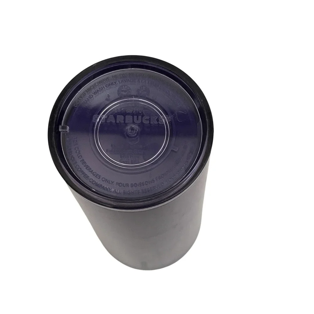 Starbucks Tree Glow In Dark Cold Cup 24 Oz‎ Halloween Purple Stars Spooky Eyes